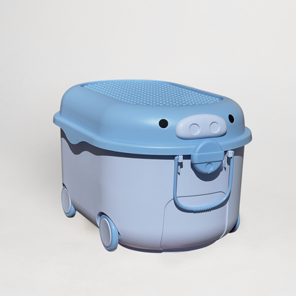 Ride a Long Storage - Ice Block Blue Pig - Large