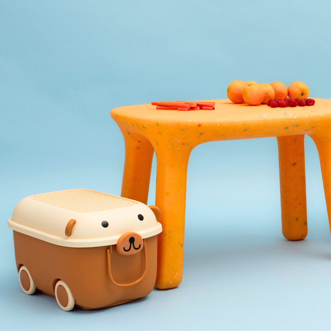 Milkmaid Chairs &amp; Orange Fizz Confetti Table Bundle