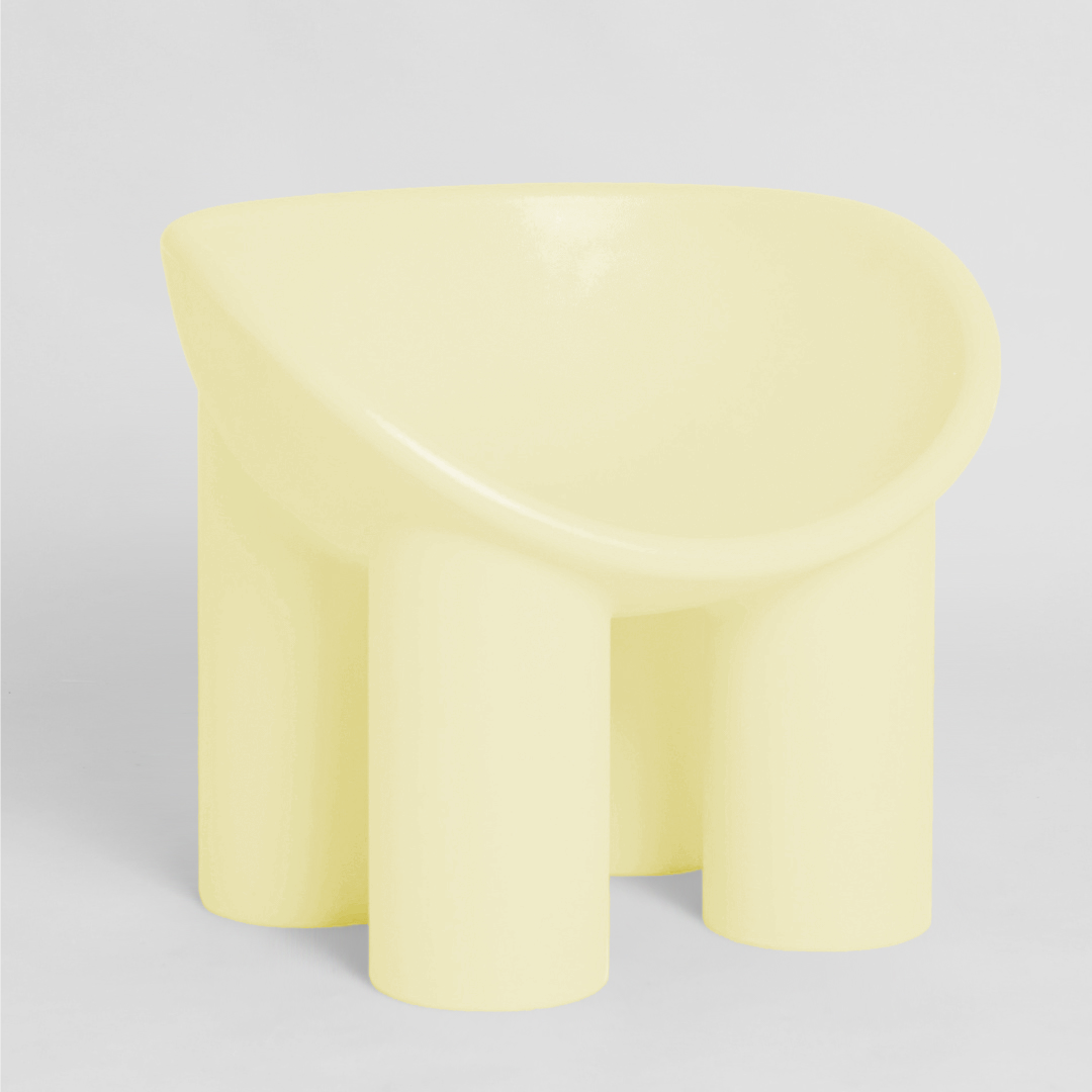 Limited Edition - Upright Replica Roly Chairs - Lemon Curd