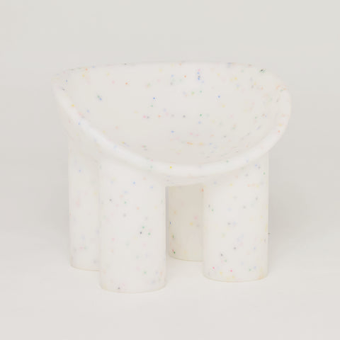 Upright - Replica Roly Chairs - White Confetti